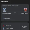 Will Crystal Palace win against West Ham United tonight? - DuelDuck prediction market